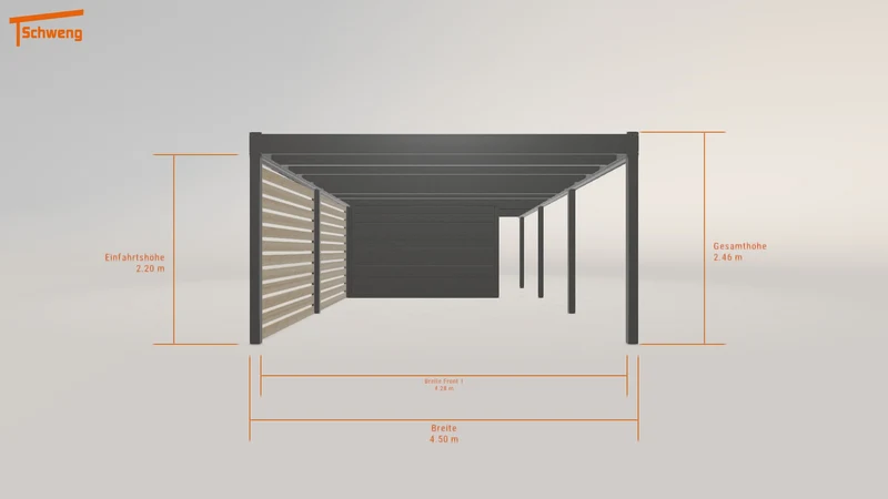 #DE Schweng Flachdachcarport C600 (ID rjyqn9) #MTG