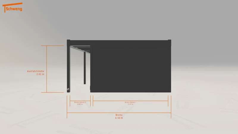 #DE Schweng Flachdachcarport C600 (ID rjyqn9) #MTG