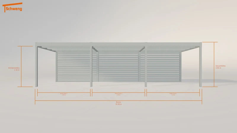 #AT Schweng Flachdachcarport C600 (ID bkd3mq)