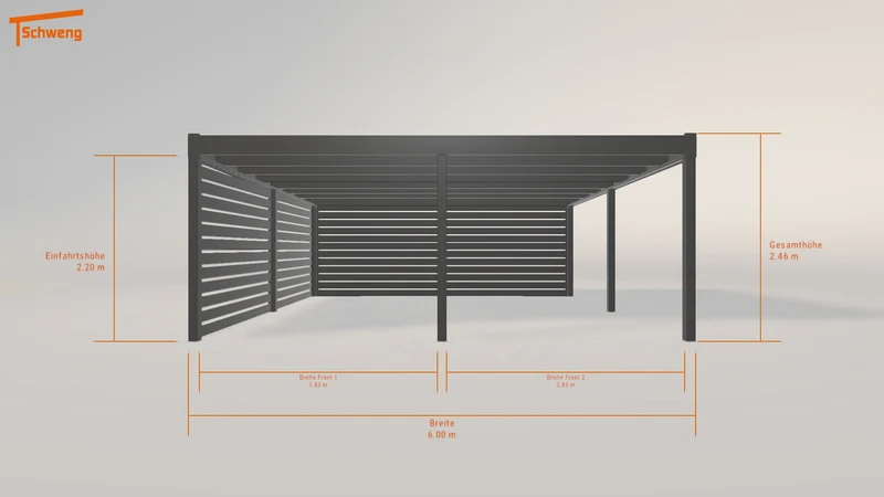 #DE Schweng Flachdachcarport C600 (ID k2vz4y) #MTG