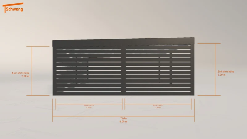 #DE Schweng Flachdachcarport C600 (ID k2vz4y) #MTG