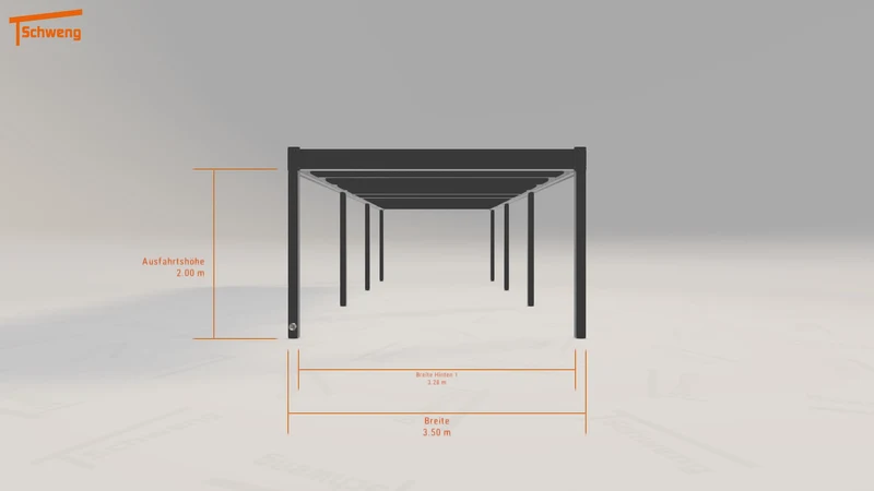 #DE Schweng Flachdachcarport C600 (ID bkd34q) #MTG