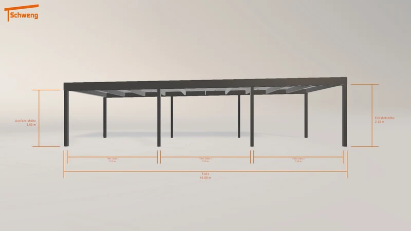 #DE Schweng Flachdachcarport C600 (ID bkd34q) #MTG