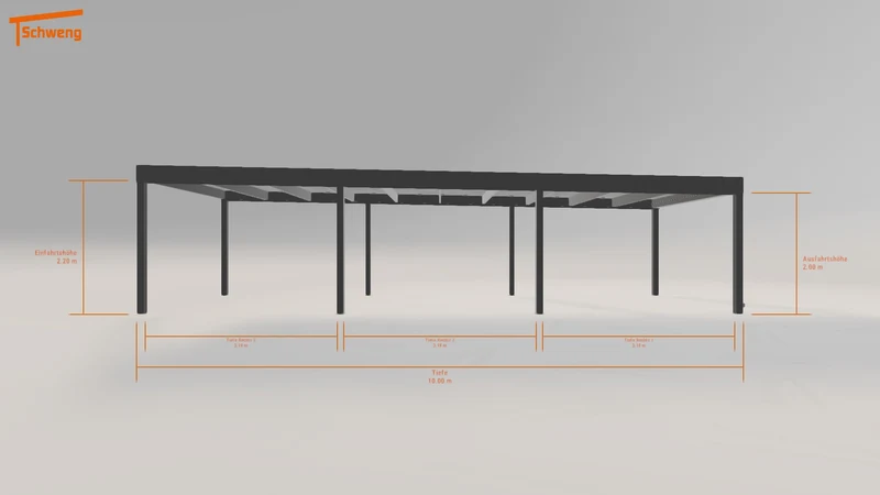 #DE Schweng Flachdachcarport C600 (ID bkd34q) #MTG