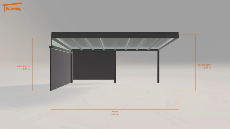 #DE Schweng Terrassenüberdachung S350 (ID mjvb9v)