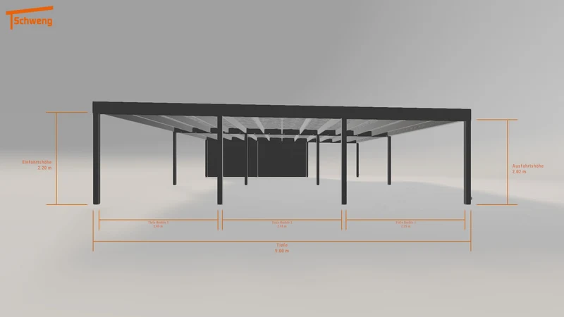 #DE Schweng Flachdachcarport C600 (ID 85jw7j) #MTG