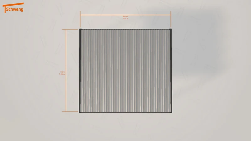 #DE Schweng Flachdachcarport C600 (ID 33yxqp)