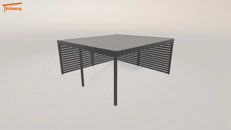 #DE Schweng Flachdachcarport C600+ (ID 772rbg) #MTG