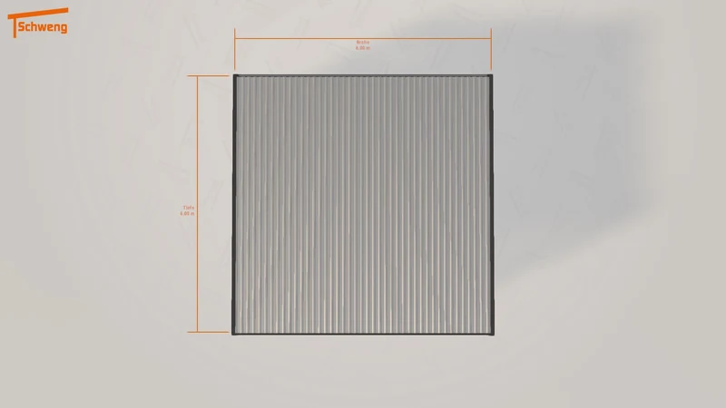 #DE Schweng Flachdachcarport C600+ (ID 772rbg) #MTG