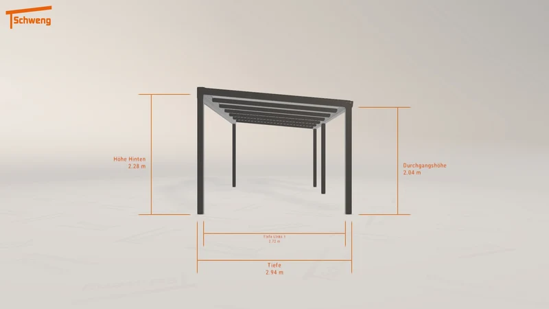 #DE Schweng Terrassenüberdachung S350 (ID pbvkdb)