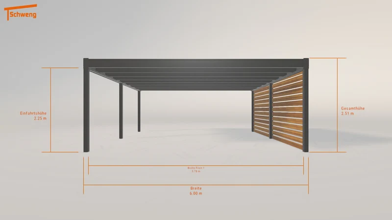 #CH Schweng Flachdachcarport C600+ (ID 5m7y8z) #MTG