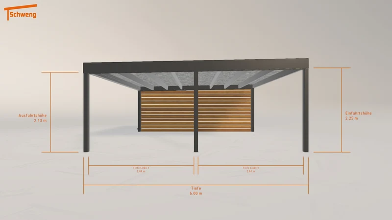 #CH Schweng Flachdachcarport C600+ (ID 5m7y8z) #MTG