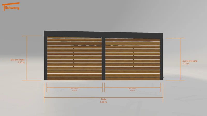 #CH Schweng Flachdachcarport C600+ (ID 5m7y8z) #MTG