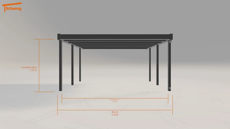#DE Schweng Flachdachcarport C600+ (ID bkdnqg) #MTG
