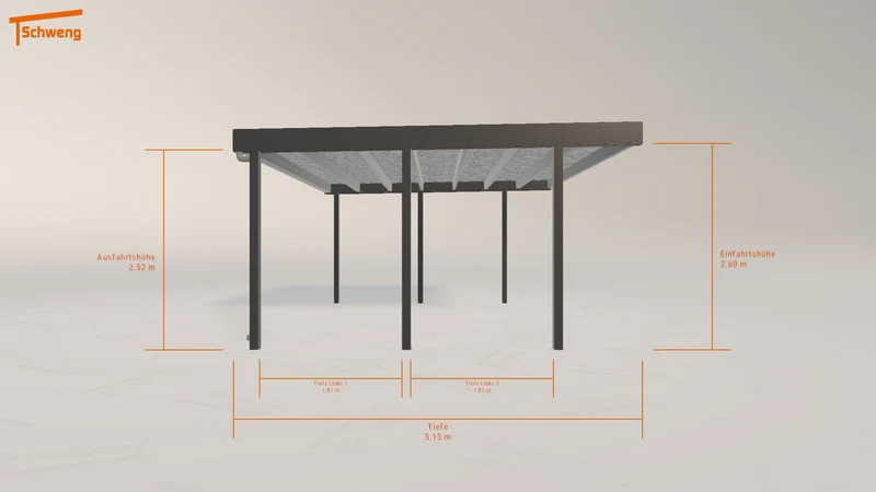 #DE Schweng Flachdachcarport C600+ (ID bkdnqg) #MTG