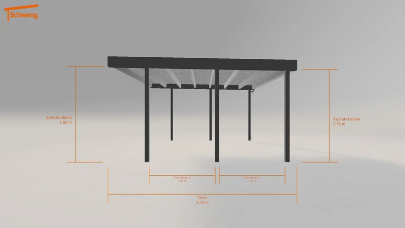 #DE Schweng Flachdachcarport C600+ (ID bkdnqg) #MTG