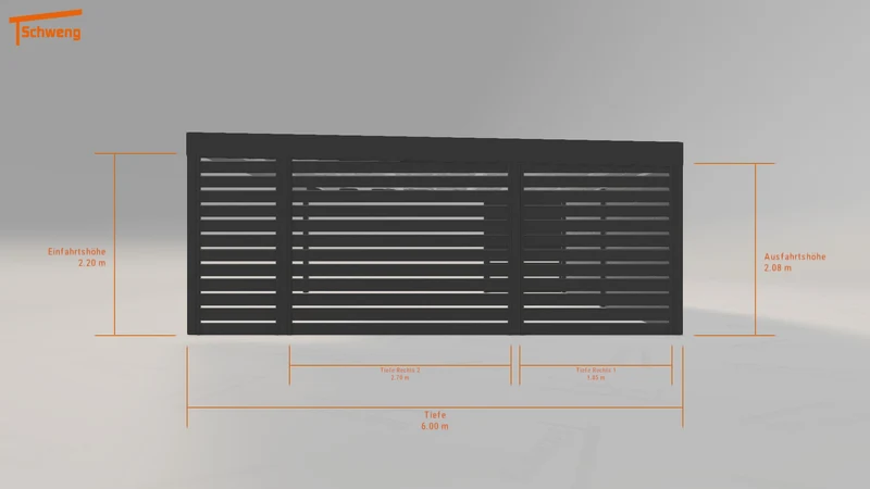 #AT Schweng Flachdachcarport C600+ (ID pbvzy7)