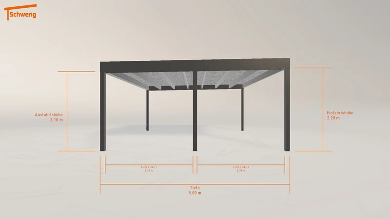 #DE Schweng Flachdachcarport C600 (ID pbvndz)
