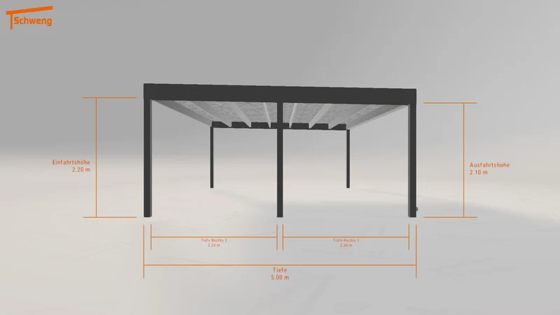 #DE Schweng Flachdachcarport C600 (ID pbvndz)