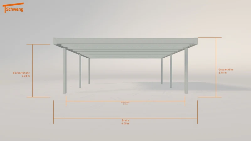 #DE Schweng Flachdachcarport C600 (ID bkd37r) #MTG