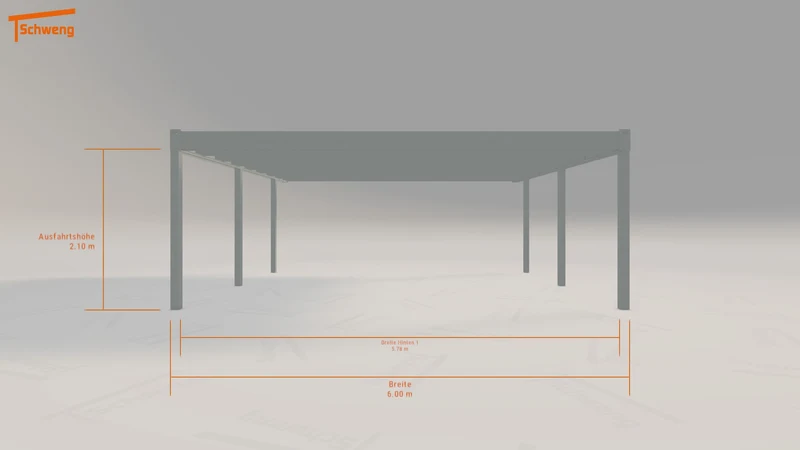 #DE Schweng Flachdachcarport C600 (ID bkd37r) #MTG