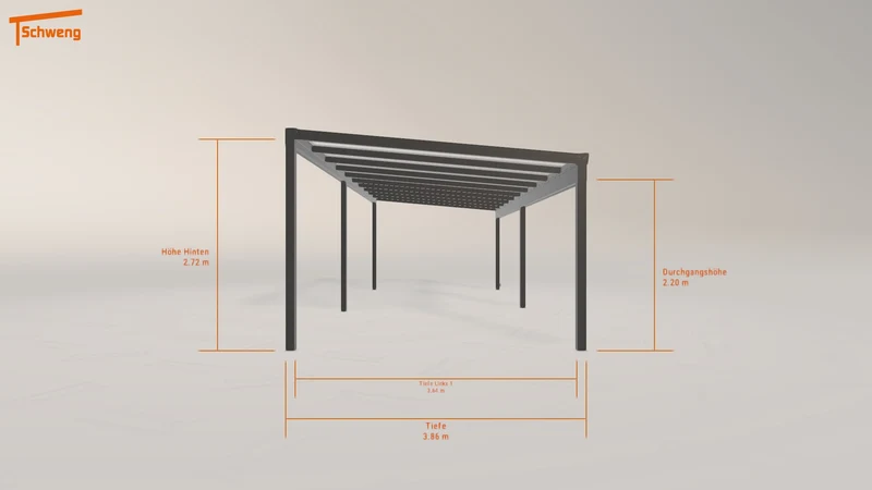 #DE Schweng Terrassenüberdachung S400 (ID qd9r9y)