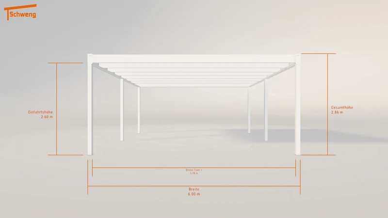 #DE Schweng Flachdachcarport C600+ (ID rjybx9)