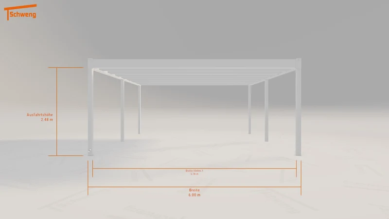 #DE Schweng Flachdachcarport C600+ (ID rjybx9)