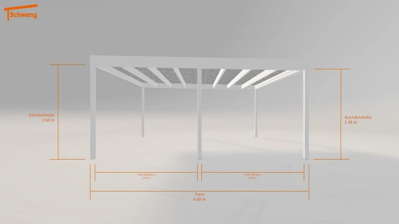 #DE Schweng Flachdachcarport C600+ (ID rjybx9)