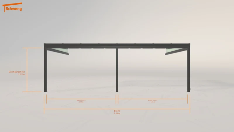 #DE Schweng Terrassenüberdachung S350 (ID dvdg27)