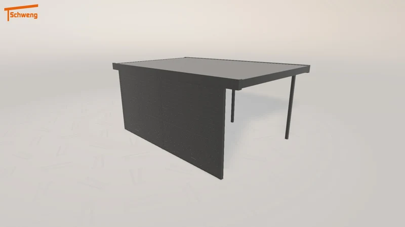 #DE Schweng Flachdachcarport C600 (ID 9wrbpv)