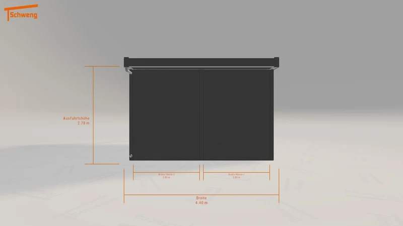 #DE Schweng Flachdachcarport C600 (ID 9wrbpv)
