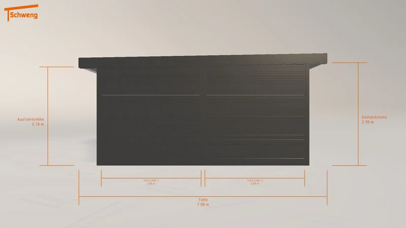 #DE Schweng Flachdachcarport C600 (ID 9wrbpv)