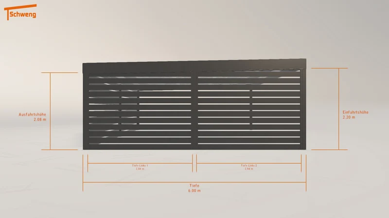#DE Schweng Flachdachcarport C600 (ID k2vzqg) #MTG