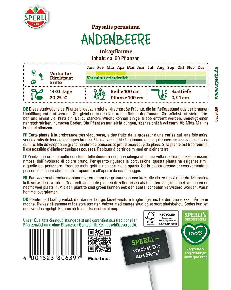 SPERLI Andenbeeren-Samen 'Inkapflaume'