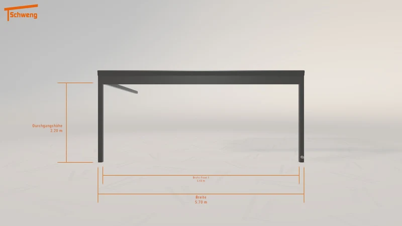#DE Schweng Terrassenüberdachung S400 (ID k2vpxj)