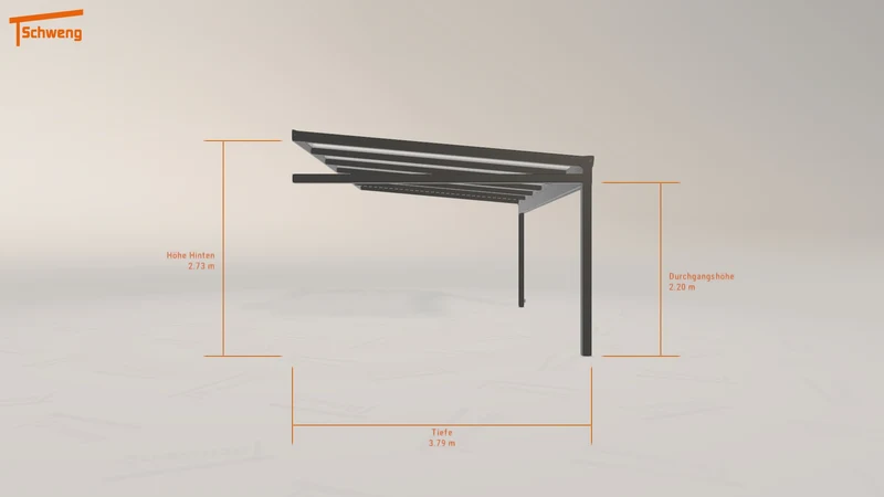 #DE Schweng Terrassenüberdachung S400 (ID k2vpxj)