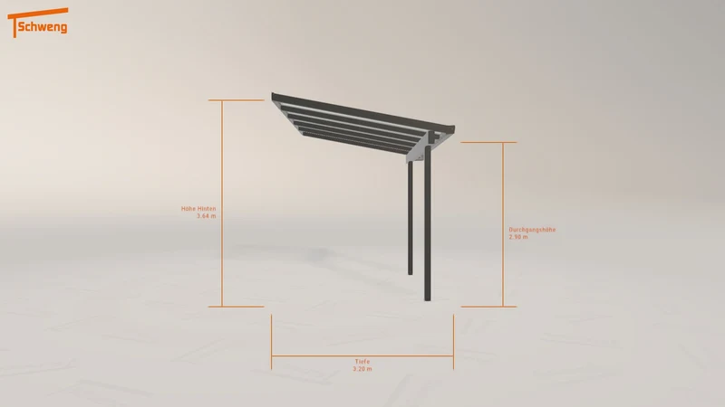 #DE Schweng Terrassenüberdachung S400 (ID 5m7py3)