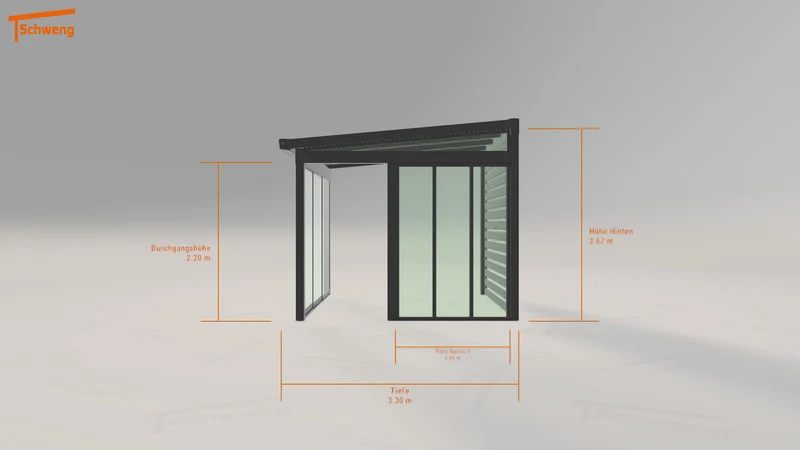 #DE Schweng Terrassenüberdachung S400 (ID k2vp7j)