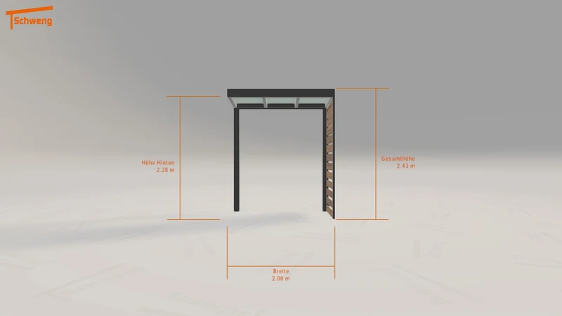 #DE Schweng Terrassenüberdachung S350 (ID 33ymmx)