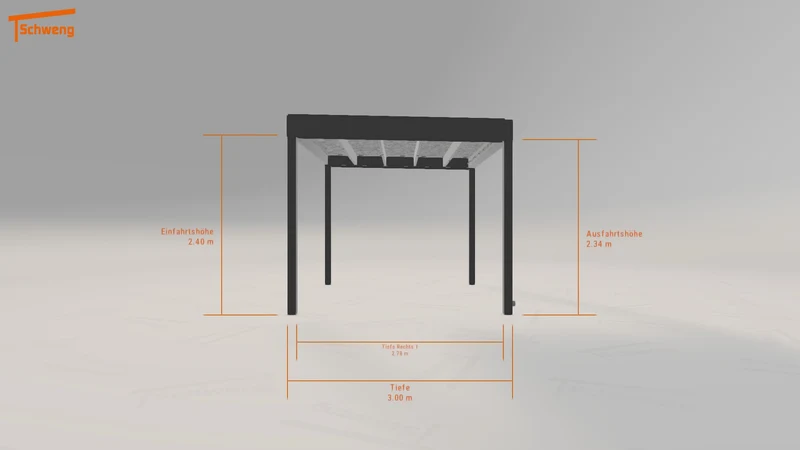 #DE Schweng Flachdachcarport C600+ (ID ygzwvk)