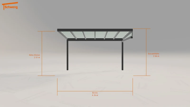 #DE Schweng Terrassenüberdachung S350 (ID 85jkp2)