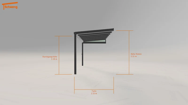 #DE Schweng Terrassenüberdachung S350 (ID 85jkp2)
