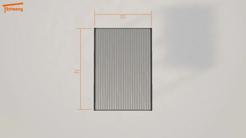 #DE Schweng Flachdachcarport C600 (ID 425bwy)