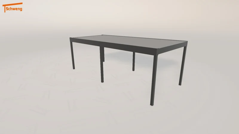 #DE Schweng Flachdachcarport C600 (ID w3j88j)