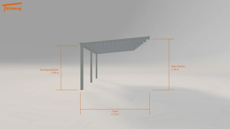 #DE Schweng Terrassenüberdachung S400 (ID jjgbbm)