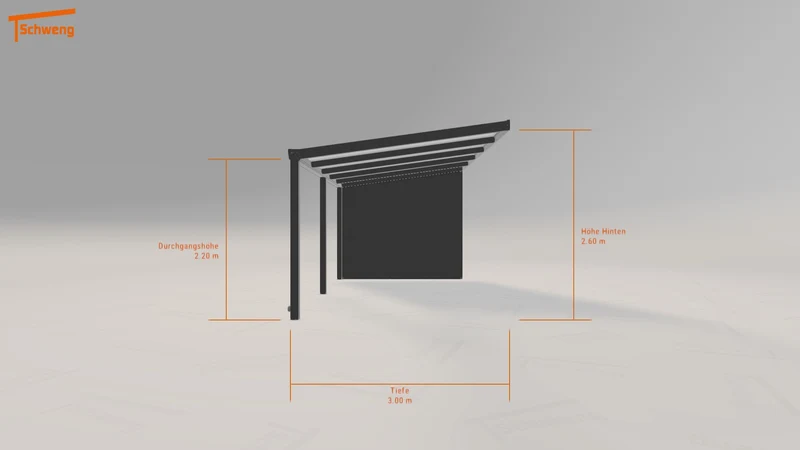 #DE Schweng Terrassenüberdachung S400 (ID 85jkkq)
