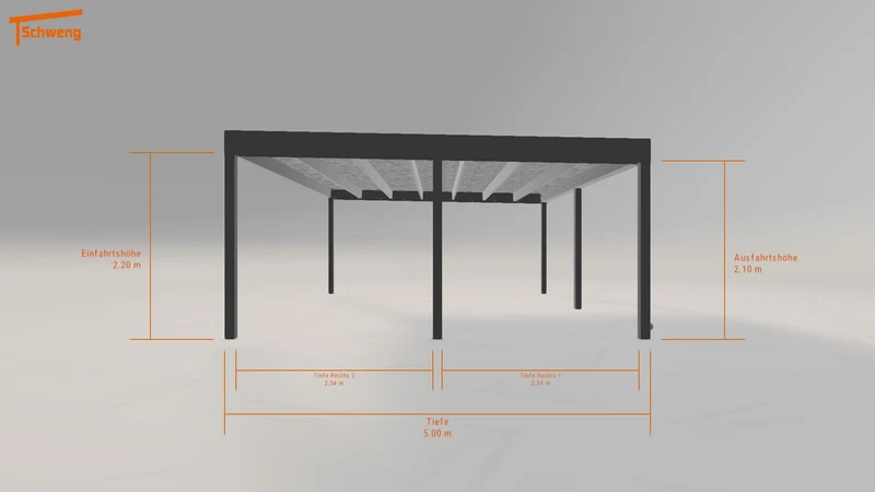 #DE Schweng Flachdachcarport C600 (ID 5m7k5k) #MTG