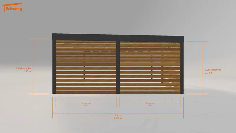 #DE Schweng Flachdachcarport C600 (ID bkdnbv) #MTG