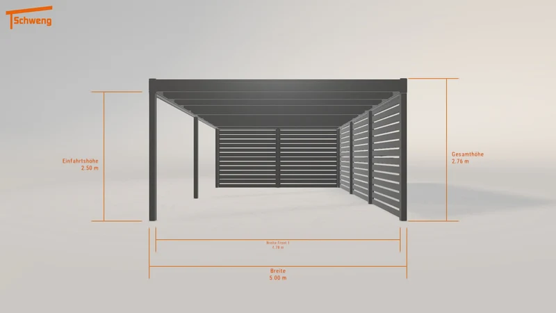 #AT Schweng Flachdachcarport C600 (ID x7zjdb)